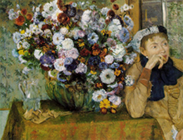 Degas Beside Flowers