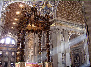 Decoration inside of St Peter